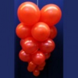 Ballontrauben mit Luftballons 10 Stück Rot
