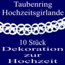 Taubenringgirlanden 10Stck. Weiß