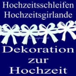 Maschengirlande Weiß