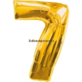 Folienballondeko "7" (heliumgefüllt)