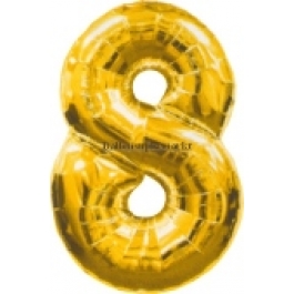 Folienballondeko "8" (heliumgefüllt)