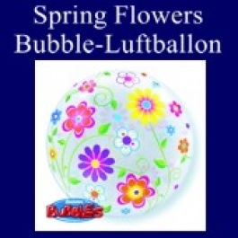 Spring Floral Patterns, Bubble Luftballon (mit Helium)