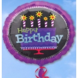 Happy Birthday Geburtstag, Luftballon aus Folie (ohne Helium)