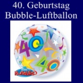 40. Geburtstag, Bubble Luftballon (ohne Helium)