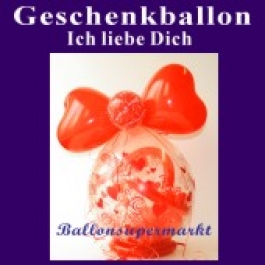 Geschenkballon Ich liebe dich