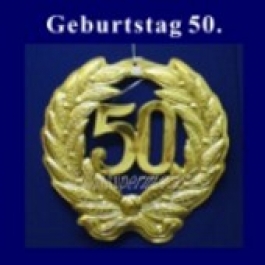 Geburtstag 50 Jahre, Zahlendeko