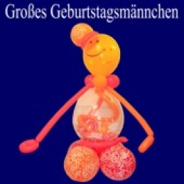 Große Geburtstagsfigur aus Luftballons