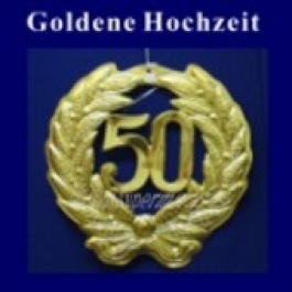 Goldene Hochzeit, 50 Jahre, Zahlendeko