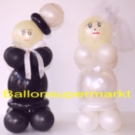 Hochzeitsdekoration-Hochzeitspaar aus Luftballons 03