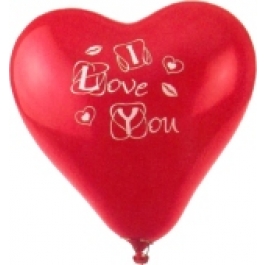 Luftballons "I love You" Herz