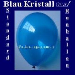 Luftballons Standard R-O 27 cm Blau-Kristall 10 Stück