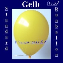 Luftballons Standard R-O 27 cm Gelb 10 Stück