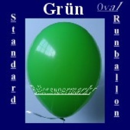 Luftballons Standard R-O 27 cm Gruen 10 Stück