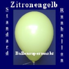 Luftballons Standard R-O 27 cm Zitronengelb 100 Stück