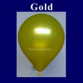 Luftballons Metallic 25 cm Gold R-O 10 Stück