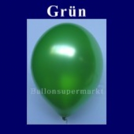Luftballons Metallic 25 cm Grün R-O 10 Stück