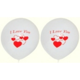 Luftballons "I Love You Hearts" 100 Stück