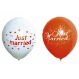Luftballons Hochzeit, Just Married, 25 Stück