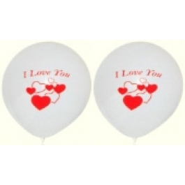 Luftballons "I Love You Hearts" 25 Stück