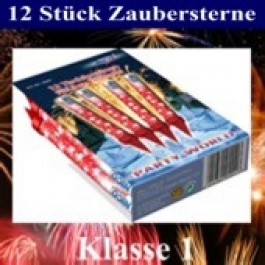 Zaubersterne, kleines Feuerwerk, 12 Stück