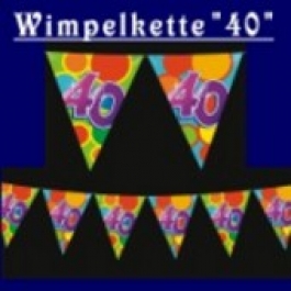 Wimpelkette "40"