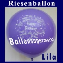 Riesenballon-Geburtstag-Happy-Birthday-Lila-(Helium)