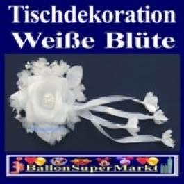 Tischdeko-Hochzeit, Weiße Blüte