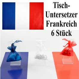 Untersetzer Frankreich, Partydekoration Frankreich Tischdekoration