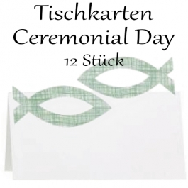 Tischkarten zu Kommunion und Konfirmation, Ceremonial Day