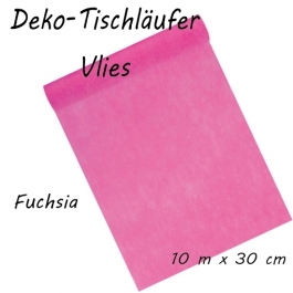 Tischläufer, Tischdecke, Vlies, fuchsia