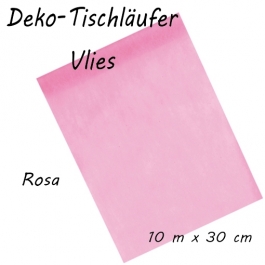 Tischläufer, Tischdecke, Vlies, rosa