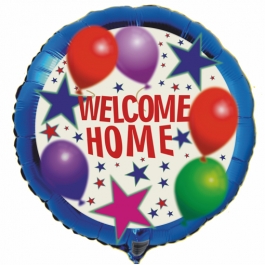 Welcome Home Luftballon aus Folie mit Helium. Willkommen zuhause!