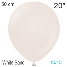 Luftballon in Vintage-Farbe White Sand, 20"