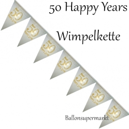 Wimpelkette 50 Happy Years