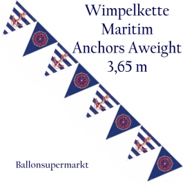 Wimpelkette Anchors Aweigh