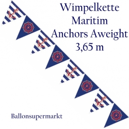 Wimpelkette Anchors Aweigh