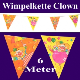 Wimpelkette Clown