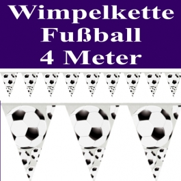 Wimpelkette Fußball, 4 Meter