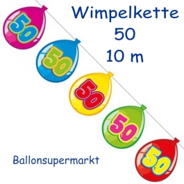 Wimpelgirlande Balloonshape 50