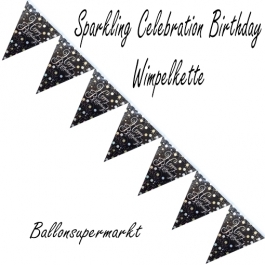 Wimpelkette Sparkling Celebration Birthday zum Geburtstag