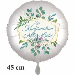 Zur Konfirmation Alles Liebe, großer Luftballon, 45 cm
