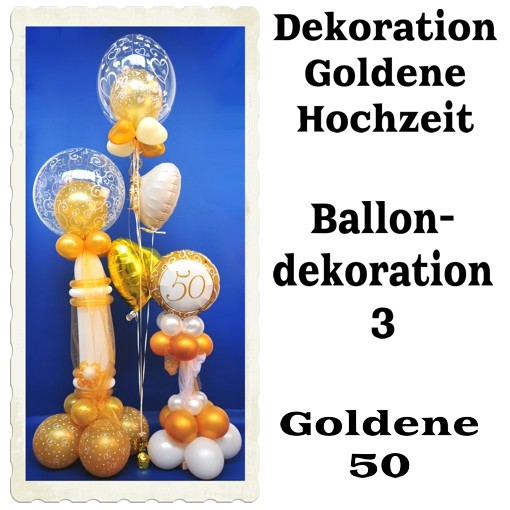 Riesiger Goldballon „50“ – 35 Cm Hoch, Für Geburtstag, Jubiläum & Goldene Hochzeit