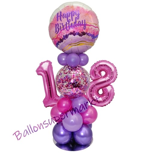 60cm XL Luftballon Kristall Lila Helium Bubble Geburtstag Geschenk Baby Party 