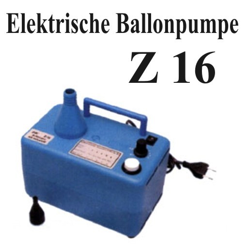 Aufblasgerät Z-16, Ballonzubehör