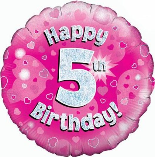 Kein Helium Ballon Folienballon Zahl 5 Geburtstag Pink Herz Zahlen Jubiläum Dek 