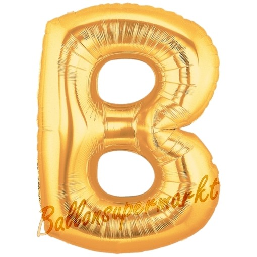 XXL Buchstaben 100cm Helium Folienballons Hochzeit Geburtstag GOLD MATT balloon 