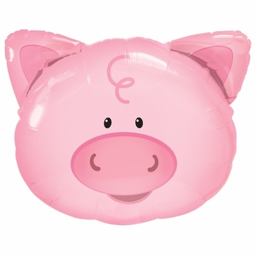 Fesnova Folienballon Schwein - 2 Stück Rosa Schweinchen Für Geburtstag & Babyparty