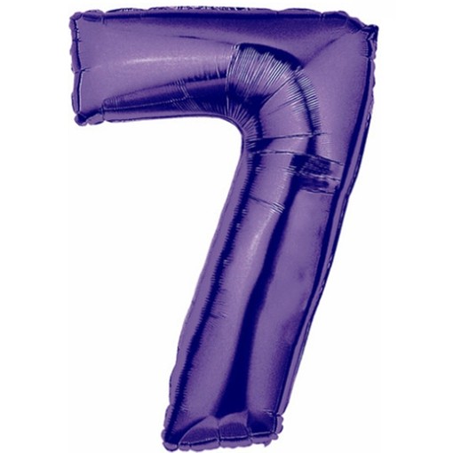 Luftballons Aus Folie Große Zahlen, 100 Cm, Lila Produktbild-Vorschau 5
