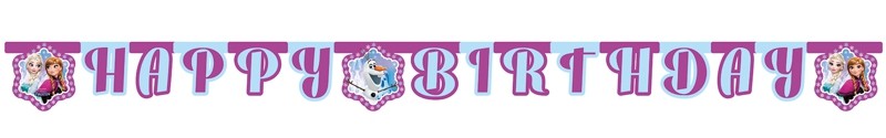 Schneeflocken Hochstuhl-Banner Rosa – Frozen Geburtstagsdeko Für 1. Geburtstag