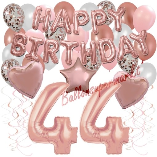 Rosette Ballons Happy Birthday Geburtstag Geschenkverpackung 